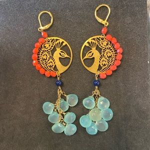 Peacock Bird Earrings